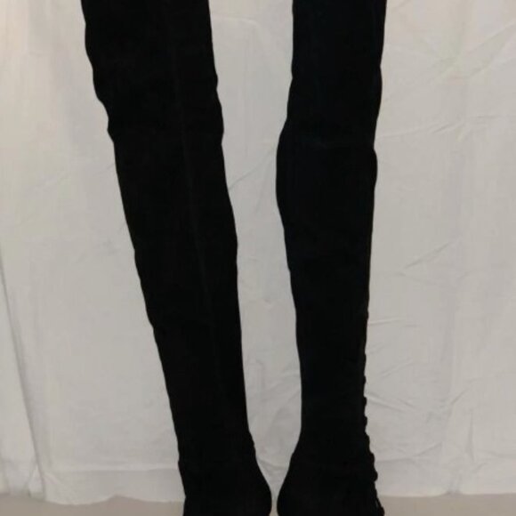 40 US 9❤️LE SILLA ITALY LEATHER SUEDE STRETCH OVER KNEE HIGH HEELS TALL BOOTS - Picture 9 of 13
